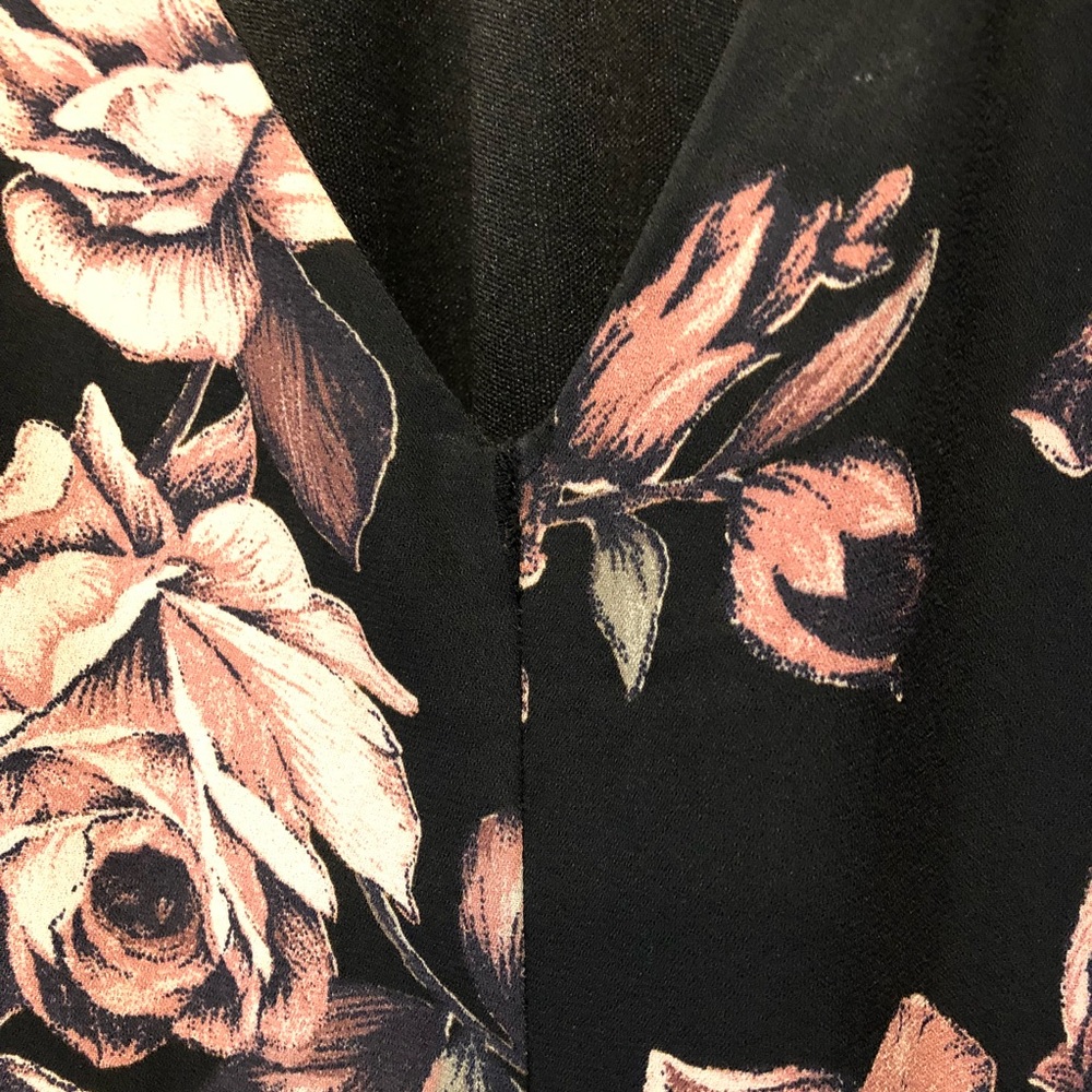 LEITH BLACK AND PINK FLORAL MAXI DRESS - Picture 5 of 7